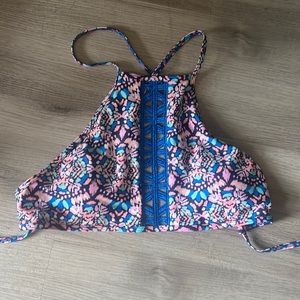 Aerie Bikini Top w/ Open Crisscross Back